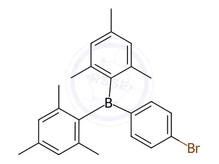 Chemical structure of (4-Bromophenyl)dimesitylborane