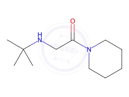 Chemical structure of Piperidine, 1-[[(1,1-dimethylethyl)amino]acetyl]-(9CI)