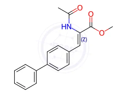 Chemical structure of Sacubitril Valsartan Sodium Impurity 141