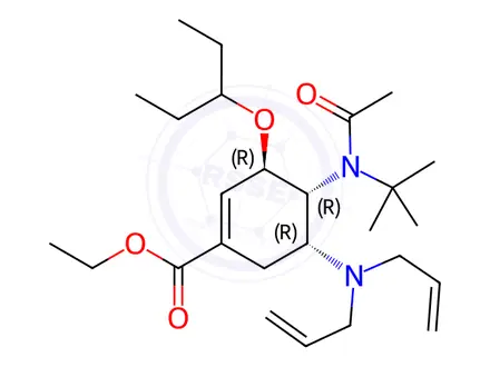 Chemical structure of Oseltamivir Impurity 46