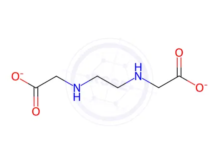 Chemical structure of Glycine, N,N-1,2-ethanediylbis-, disodium salt