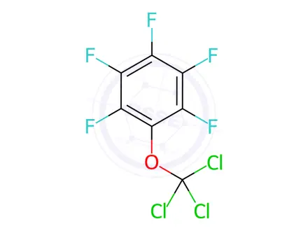 Chemical structure of Pentafluorophenyl trichloromethyl ether