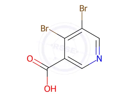 Chemical structure of 4,5-Dibromonicotinic acid