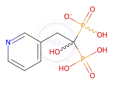 Chemical structure of Risedronate Sodium Hydrate