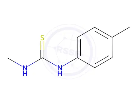 Chemical structure of Thiourea,N-methyl-N'-(4-methylphenyl)-