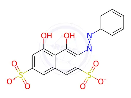 Chemical structure of Chromotrope 2R