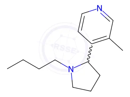 Chemical structure of 4-(1-Butylpyrrolidin-2-yl)-3-methylpyridine