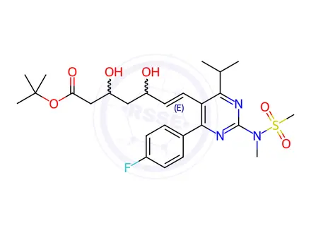 Chemical structure of Rac-Rosuvastatin tert-butyl ester