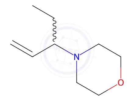 Chemical structure of Morpholine, 4-(1-ethyl-2-propenyl)-(9CI)
