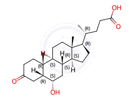 Chemical structure of Ursodeoxycholic Acid Impurity 49