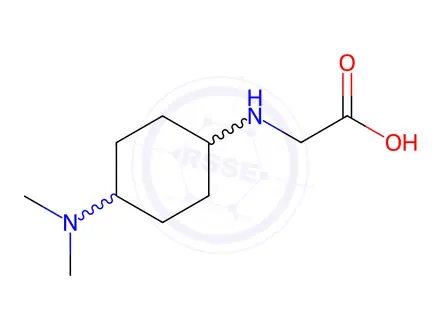 Chemical structure of 2-((4-(Dimethylamino)cyclohexyl)amino)acetic acid