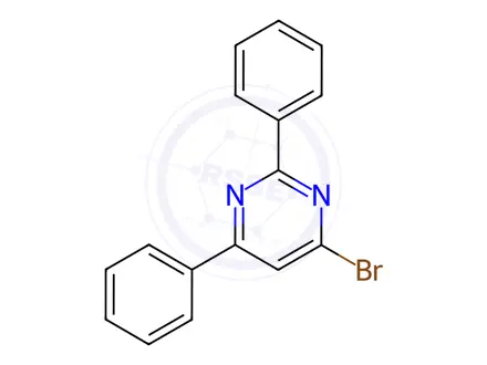 Chemical structure of 4-Bromo-2,6-diphenylpyrimidine