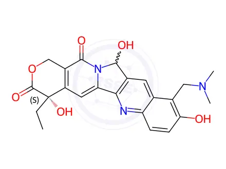 Chemical structure of 5-Hydroxy Topotecan-d6