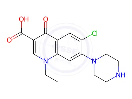 Chemical structure of Norfloxacin Impurity F