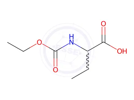 Chemical structure of Butanoic acid, 2-[(ethoxycarbonyl)amino]-