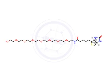 Chemical structure of Biotin-PEG8-alcohol