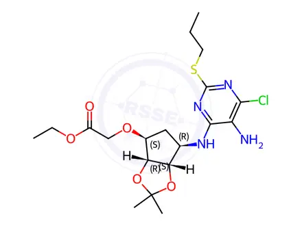 Chemical structure of Ticagrelor impurity 155