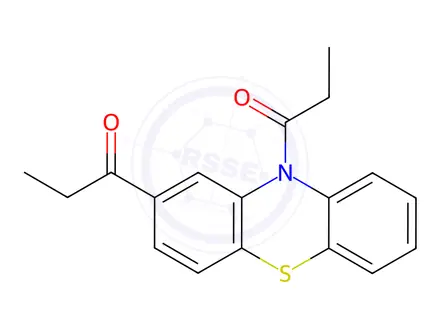 Chemical structure of 2,10-Dipropionyl phenothiazine