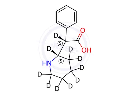 Chemical structure of DL-threo-Ritalinic Acid-d10