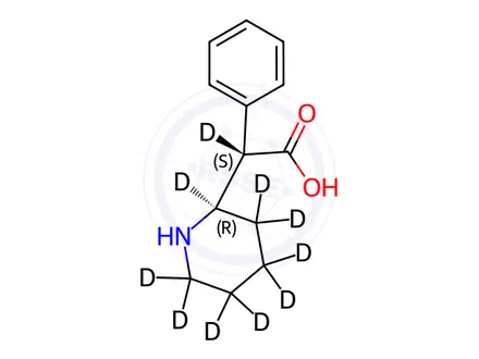 Chemical structure of D-erythro-Ritalinic Acid-d10