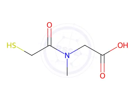Chemical structure of Glycine, N-(mercaptoacetyl)-N-methyl-(9CI)