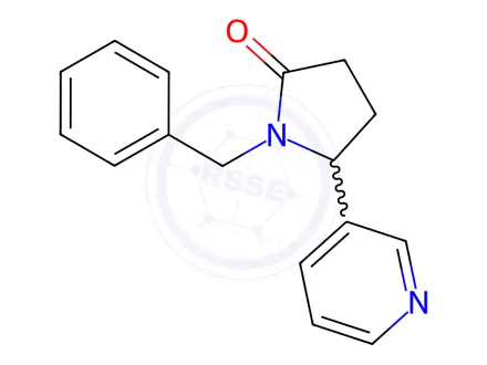 Chemical structure of 1-(Phenylmethyl)-5-(3-pyridinyl)-2-pyrrolidinone