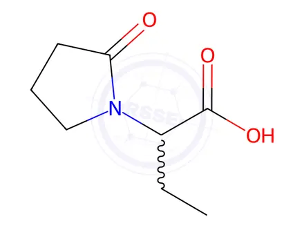 Chemical structure of Levetiracetam EP Impurity A