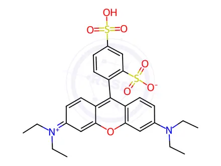 Chemical structure of Pigment Red Impurity 52 Monomer (Sulforhodamine B Monomer)