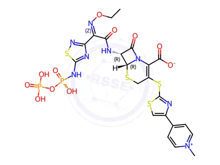 Chemical structure of Ceftaroline Fosamil Impurity 4