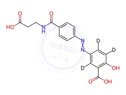 Chemical structure of Balsalazide-d3