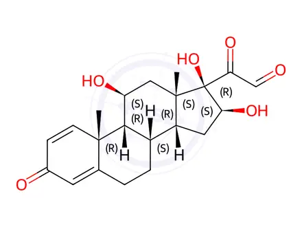 Chemical structure of Budesonide Impurity 9