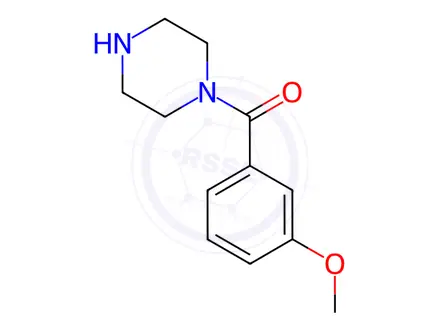 Chemical structure of 1-(3-Methoxybenzoyl)piperazine