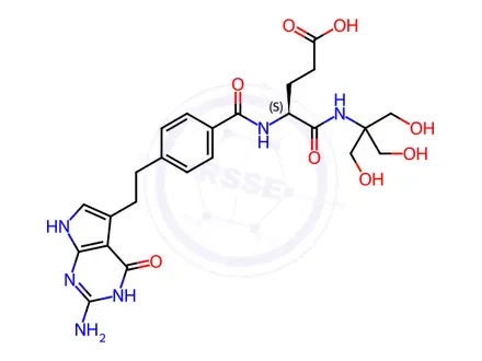 Chemical structure of Tris Pemetrexed