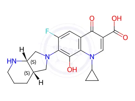 Chemical structure of Moxifloxacin EP Impurity E