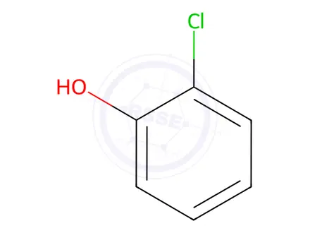 Chemical structure of 2-Chlorophenol
