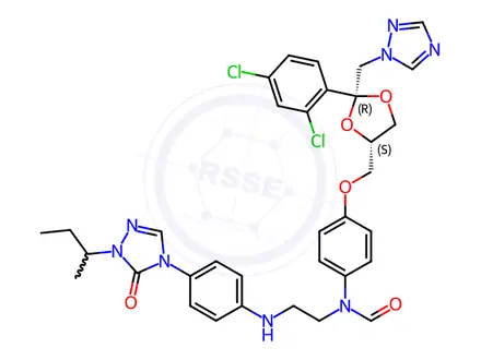 Chemical structure of Itraconazole Impurity 22
