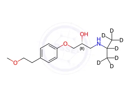 Chemical structure of (R)-Metoprolol-d7