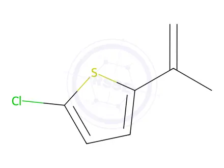 Chemical structure of Thiophene, 2-chloro-5-(1-methylethenyl)-