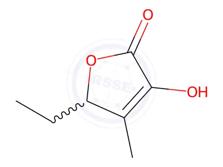 Chemical structure of 5-Ethyl-3-hydroxy-4-methyl-2(5H)-furanone