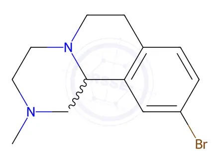 Chemical structure of 10-Bromo-2-methyl-2,3,4,6,7,11b-hexahydro-1H-pyrazino[2,1-a]isoquinoline dihydrochloride
