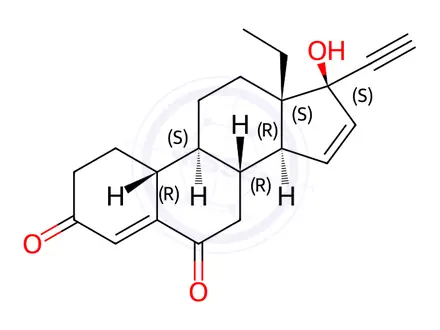 Chemical structure of Gestodene EP Impurity E