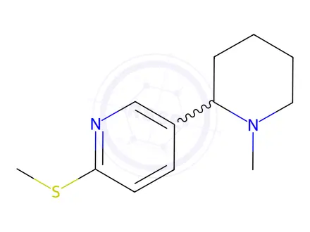 Chemical structure of 5-(1-Methylpiperidin-2-yl)-2-(methylthio)pyridine