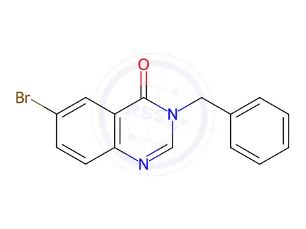 Chemical structure of 3-Benzyl-6-bromoquinazolin-4(3H)-one