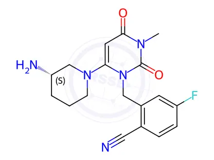 Chemical structure of Trelagliptin impurity G
