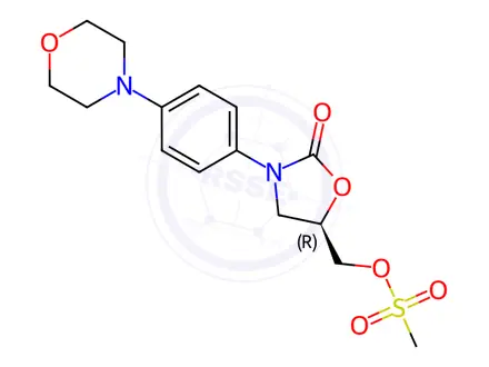 Chemical structure of Linezolid Impurity 91