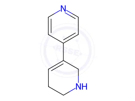 Chemical structure of 4-(1,2,5,6-tetrahydropyridin-3-yl)pyridine dihydrochloride