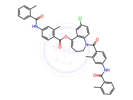 Chemical structure of Tolvaptan Impurity 13