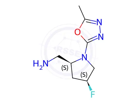 Chemical structure of [(2S,4S)-4-fluoro-1-(5-methyl-1,3,4-oxadiazol-2-yl)pyrrolidin-2-yl]methanamine dihydrochloride