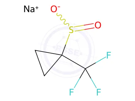 Chemical structure of Sodium 1-​(Trifluoromethyl)​cyclopropanesulfinat​e