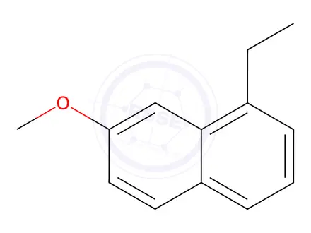 Chemical structure of Naphthalene, 1-ethyl-7-methoxy-(7CI,8CI,9CI)